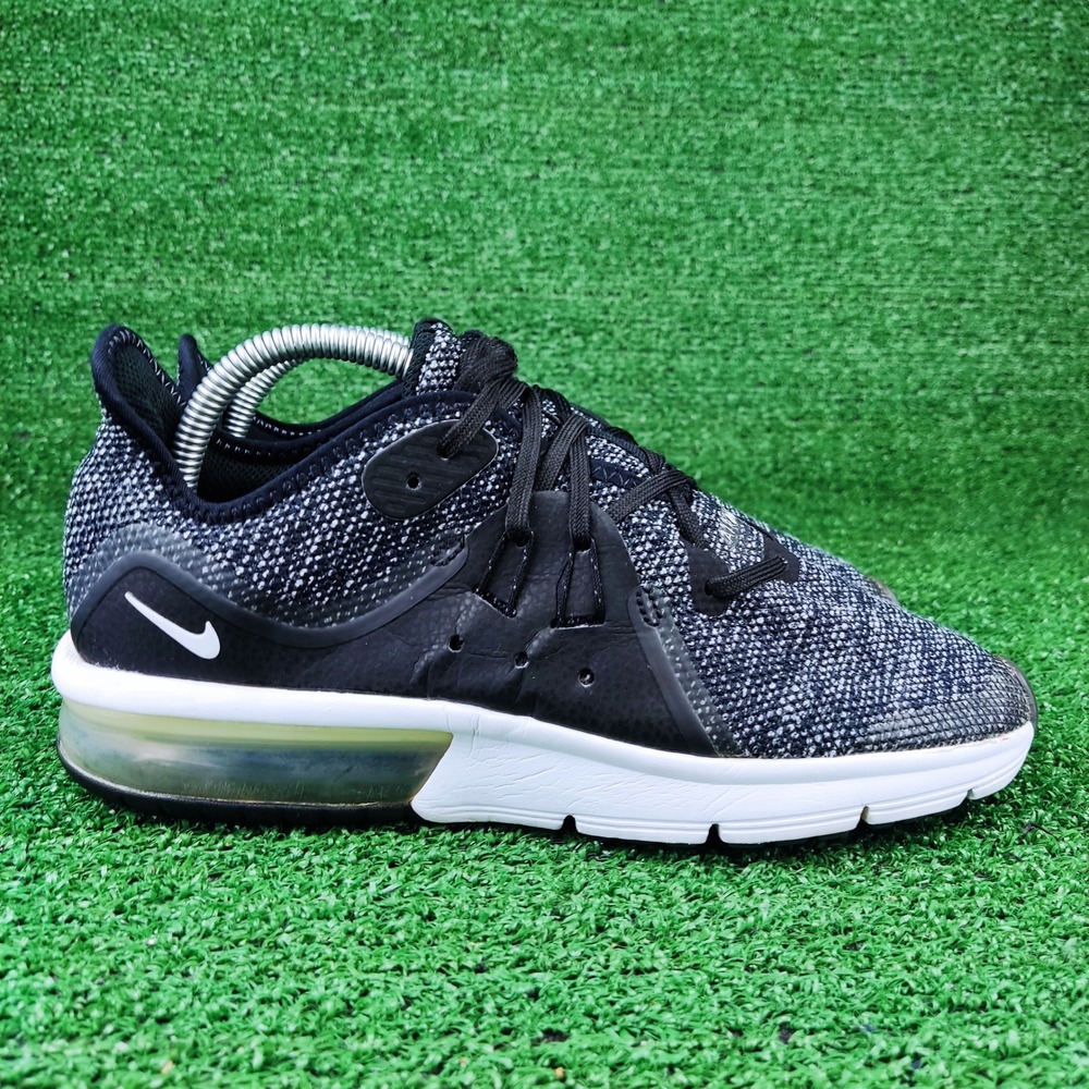 Nike Sneakers‎ Youth 7Y Black Air Max Sequent 3 Running 922884-001 Knit Athletic